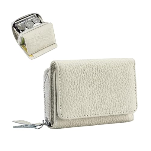 YIMAIZYY Tasche Karten Kartenhaltertasche Mit Kurzer Brieftaschen Tragbarer Kleiner Reißverschlussmünze Für Männer Frauen Ohrhörerbeutel-Weiß von YIMAIZYY