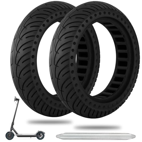 Soild Reifen,2 Bilder Elektroroller Solid Tyres 8.5 Zoll Reifen 8 1/2x2 mit Montagewerkzeug Kompatibel für Xiaomi M365/Pro Gotrax/XR/S2 und andere Elektroroller Ersatz Vorder/Hinterräder von YINUOHUA