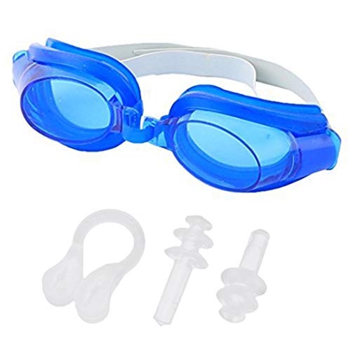 Schwimmbrille für Damen und Herren, Erwachsene, wasserdicht, beschlagfrei, UV-Schutz, breite Schutzbrille, Kinder-Schwimmbrille, Schwimmbrille für Kinder, großer Rahmenschutz von YIZITU