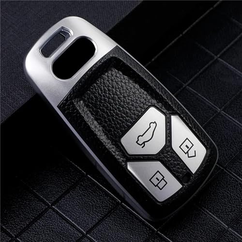 YIZMO Auto-Fernbedienungsschlüssel-Schutzhülle, kompatibel mit Audi A4 B9 A5 A6L A6 S4 S5 S7 8W Q7 4M Q5 TT TTS RS Coupe, Styling-Zubehör von YIZMO