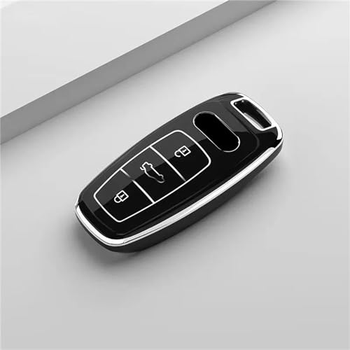 YIZMO Auto-Fernschlüssel-Hülle, kompatibel mit Audi A3, A4, B9, A6, A7, 4K, A8, E-tron, Q5, Q8, C8, D5, SQ8, Schlüsselschutz, Zubehör von YIZMO