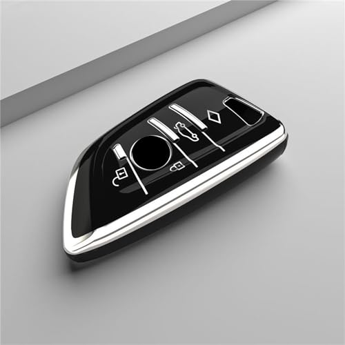 YIZMO Auto-Fernschlüsselhülle, kompatibel mit BMW X1 X3 X5 X6 X7 1 3 5 6 7 Serie G20 G30 G11 F15 F16 G01 G02 F48 Autozubehör von YIZMO