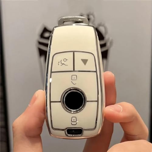 YIZMO Auto Smart Key Case Cover Shell Fob kompatibel mit Mercedes Benz ACES GLC GLE GLS CLA Klasse W205 W213 W177 X167 W222 G63 von YIZMO