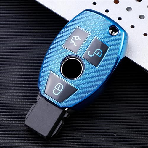 YIZMO Auto-Smart-Key-Hülle, Tasche, Schlüsselanhänger, kompatibel mit Mercedes Benz CLS CLA GL R SLK ABCs-Klassenschlüsseln von YIZMO