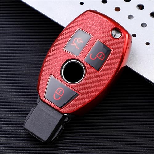 YIZMO Auto-Smart-Key-Hülle, Tasche, Schlüsselanhänger, kompatibel mit Mercedes Benz CLS CLA GL R SLK ABCs-Klassenschlüsseln von YIZMO