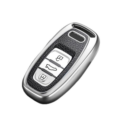 YIZMO Autoschlüssel-Schutzhülle, kompatibel mit Audi A1, A3, A4, A5, A6, A7, A8, kompatibel mit Quattro Q3, Q5, Q7 2013, 2009, 2010, 2011, 2014, 2012, 2015 von YIZMO