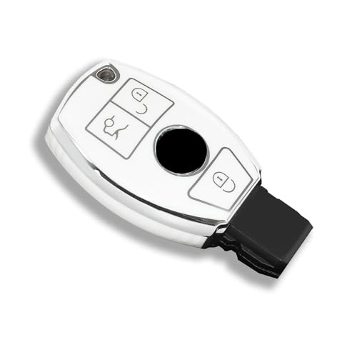 YIZMO Autoschlüsseletui, kompatibel mit Mercedes Benz ABCES-Klasse W204 W205 W212 W213 W176 GLC, Schlüsseletui, Autozubehör von YIZMO