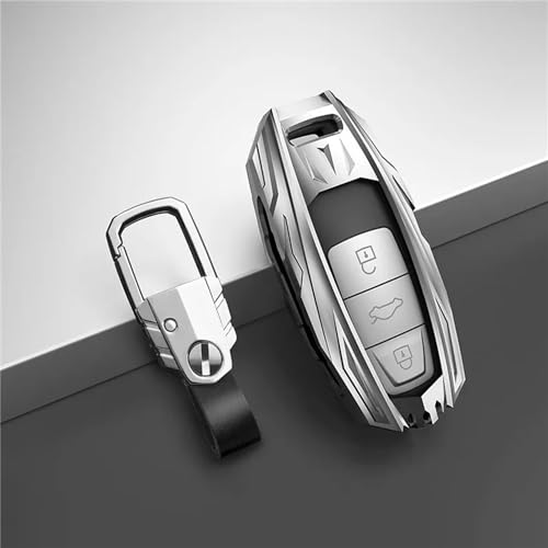 YIZMO Autoschlüsselhülle, Schlüsseltasche, kompatibel mit Audi A1 A3 8V A4 B9 A5 A6 C8 Q3 Q5 Q7 TT Zubehör Autohalter Shell Schlüsselanhänger von YIZMO