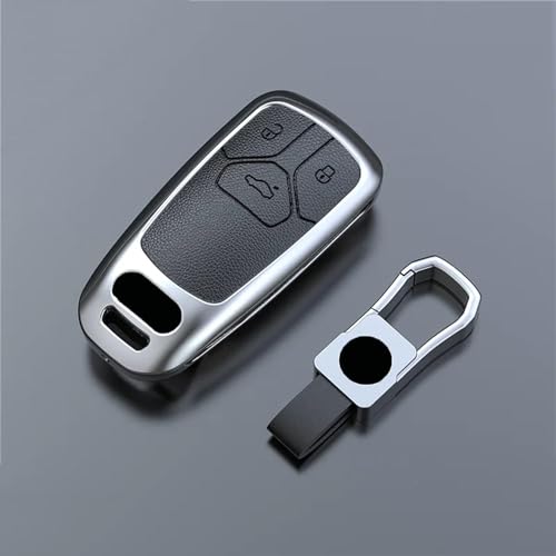 YIZMO Autoschlüsselhülle mit Schlüsselanhänger, kompatibel mit Audi A6, A4, A3, Q2, Q3, Q5, Q7, A7, A8, Autoschlüsselhülle von YIZMO