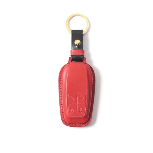 YIZMO Handgefertigte Autoschlüsselhülle aus Leder, kompatibel mit Ferrari, hochwertiges Geschenk von YIZMO