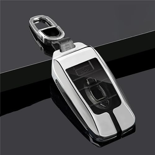 YIZMO Schlüsseletui mit Karbonfasermuster, kompatibel mit Rolls-Royce Gusto Schlüsselhülle Phantom Obsidian Dawn Schlüsselhülle Kette Autozubehör von YIZMO