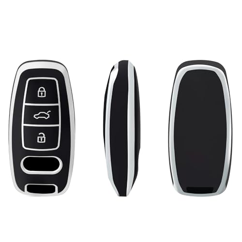 YIZMO Schutzhülle für Auto-Fernbedienung, Smart-Key, kompatibel mit Audi A1, A3, A4, A5, A6, A7, A8, kompatibel mit Quattro Q3, Q5, Q7 2009–2015 von YIZMO