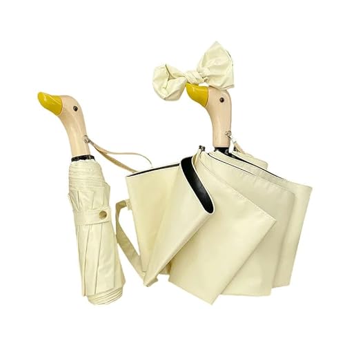 YJHLY Regenschirm Regenschirm Dual-Gebrauch Sonniger Und Regnerischer Uv-Schutz Faltete Regenausrüstung Windschutz Sonnenschirm Für Kreative Weibliche Geschenke-Yellow von YJHLY