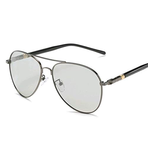 Sunglasses Modische Sonnenbrille Klassische Photochrome Pilot Polarisierte Sonnenbrille Männer Fahren Chamäleon Verfärbu von YJSUGL