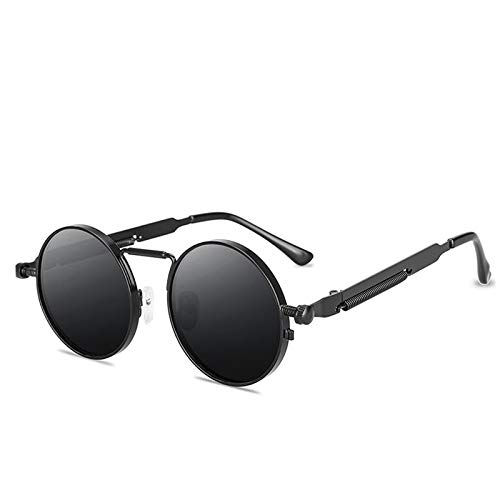Sunglasses Modische Sonnenbrille Vintage Punk Style Sonnenbrillen Männer Retro Runde   Metallrahmen Frauen Sonnenbrillen von YJSUGL