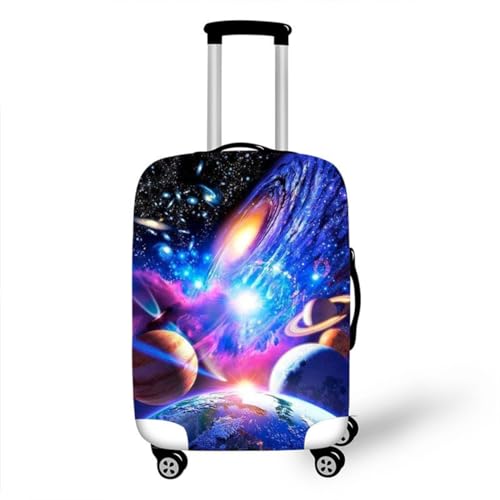 Elastisch Reise KofferschutzhüLle19-32 Zoll KofferhüLle 3D Galaxie Sternenhimmel Universum Druck Luggage Cover Waschbar SchutzhaubeFüR Koffer Reisetasche Kofferbezug (Farbe 4, L(26-28inch)) von YJSZY