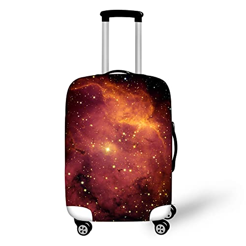 Sternenhimmel Kofferschutzhülle Outer Space Blau Lila Galaxie Muster Suitcase Cover Waschbare Elastische Anti-Kratz-Kofferabdeckung Passend Für 19-32 Zoll Für Kind Erwachsene (Farbe 4,S(19-21inch)) von YJSZY