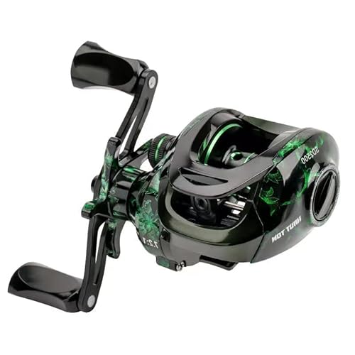 Angeln Baitcasting-Rolle,Magnetisches Bremssystem für das Angeln in Salzwasser und Süßwasser, Baitcaster Angelrollen Mit 18+1BB Edelstahl Kugellagern, Verfügbar in 7.1: 1 von YKLP