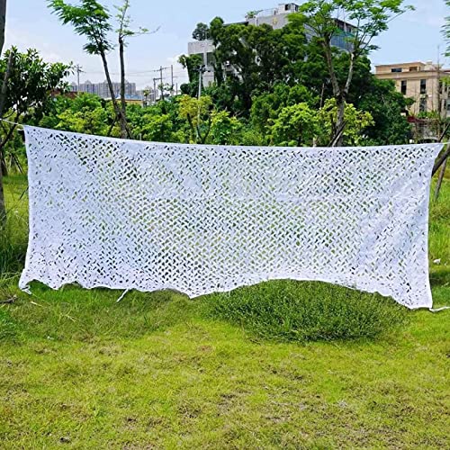 YKMYXZ, 3x3m Weißes Tarnnetz for Den Garten, Jagdtarnnetz, Sonnenschutz, Militärschatten, Tarnung, Dekorieren, Verschiedene Größen, 2x4m, 3x6m, 4x8m, 5x10m(4X5M/13X16.4FT) von YKMYXZ