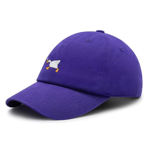 YLCYDLYU Baseball Cap Weiße Gans Baseball Cap Interesse Gestickte Ente Dad Hut Baumwolle Verstellbar Unisex-Purple-M YLCYDLYU Baseball Cap Weiße Gans Baseball Cap Interesse Gestickte Ente Dad Hut Baumwolle Verstellbar Unisex-Purple-M von YLCYDLYU
