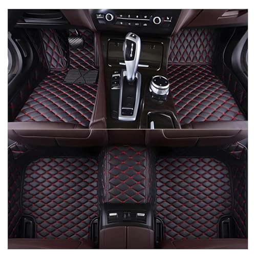 YLWDKORR Auto Fußmatten für L&and Cruiser 100 200 1997-2006 8 Sitze Auto Schwarze Fußmatten Vollbedeckung Teppich Nicht rutscher Schutz von YLWDKORR