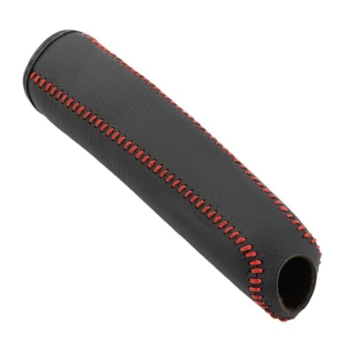 Handbremsabdeckung aus Leder, Schutzhülle, kompatibel mit Golf 4, 5, 6, 7, B5, B6, B7, Polo, kompatibel mit A5 ( Color : Red ) von YLZCAM
