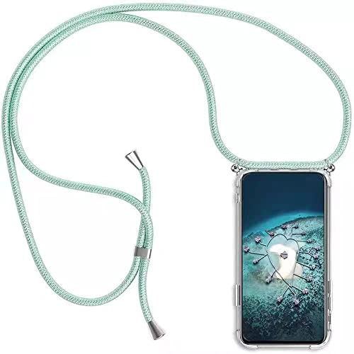 YMCASE Handykette Handyhülle für Oppo Find X3 Lite mit Band - Handy-Kette Handy Hülle Kordel zum Umhängen Handyanhänger Halsband Lanyard Case-Grün von YMCASE