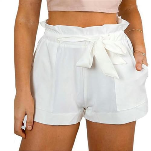 YMWANJUN Damen-Shorts Damen Sommershorts Elastizierte Taille Comfy Holiday Hosen Damen Sommer -Freizeit -Shorts-w-m von YMWANJUN