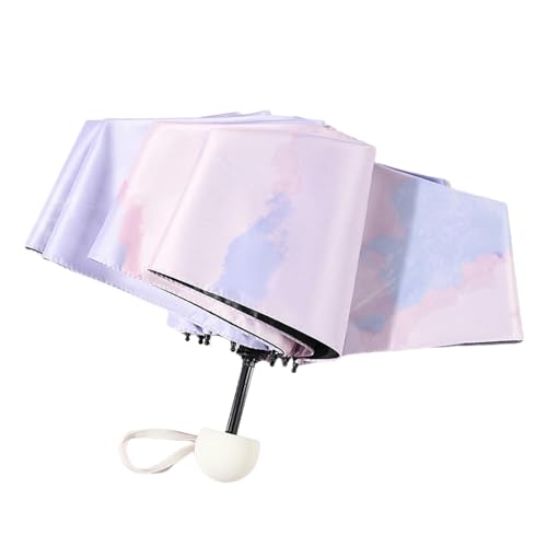YMWANJUN Regenschirm Leichtes Und Niedliches Fahrum Handheld Parasol Für Reisen, Schule, Tägliches Leben-Diller-einheitsgröße von YMWANJUN
