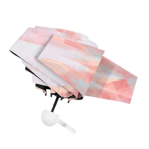 YMWANJUN Regenschirm Tragbarer Taschenschirm Für Männer Frauen Winddichtes Klappwegsweg Mit Aquarellmustern-f-einheitsgröße von YMWANJUN