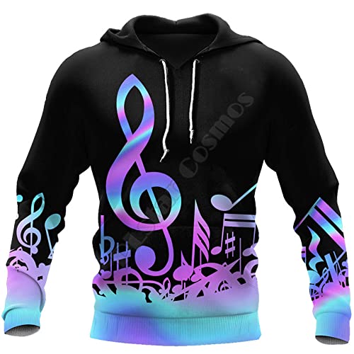 YMXCNM Sweatshirt Herren Mit Kapuze,Lässiger 3D Kapuzenpullover M-7Xl Oversized Männer Hoody Persönlichkeit Musik Symbol Print Hoodie Sweat Jacket Mit Tasche Work Hoodies Atmungsaktiver Pullover,7XL von YMXCNM