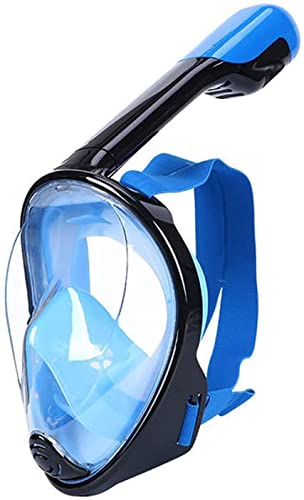 Schnorchelmaske für Erwachsene und Kinder, Vollgesichts-Schnorchelmaske für Erwachsene, 180° Panorama-Ultraklare Sicht, Volltrocken-Schnorchel, Erstickungsschutz, Tauchausrüstung von YOFOKE
