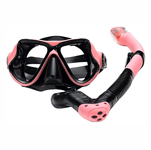 Tauchmasken, Tauchmaske für Erwachsene, Anti-Erstickungsschutz, Schutzbrille, vollständig trockener Schnorchel, 2-teiliges Set, mit Silikon versiegelte Schwimmbrille von YOFOKE