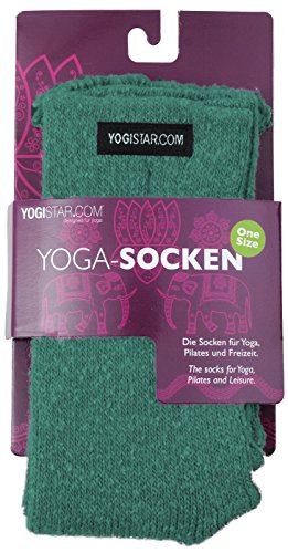 YOGISTAR Yoga-Socken dunkelgrün von YOGISTAR