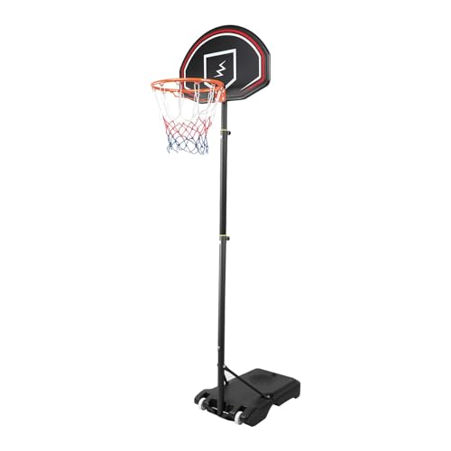 YOLEO Basketballkorb Outdoor für Kinder, 160–210cm Höhenverstellbar, Transportable Basketballständer mit Rollen, Tragbar Kinder Basketballkorb von YOLEO