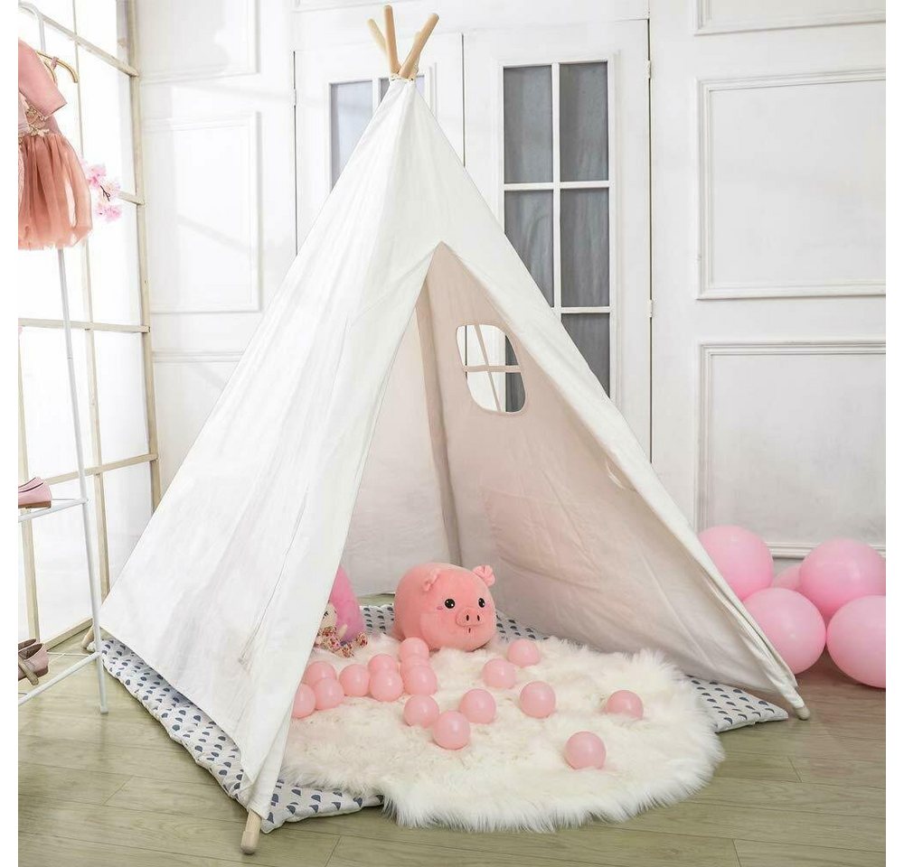YOLEO Tipi-Zelt Spielzelt Kinderzelt für Kinderzimmer Babyzelt 120x120x130cm, Personen: 2 von YOLEO