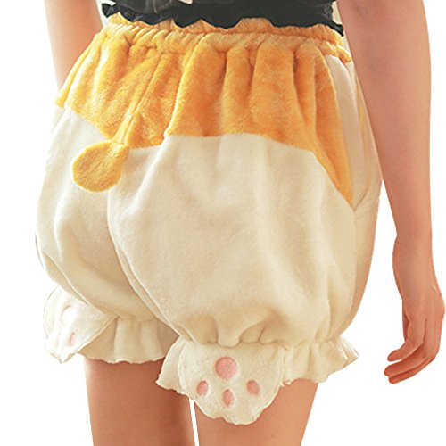 Memonotry tomori Cute Corgi Butt Pluderhose Lolita Hosen Pyjama Shorts Animal Plüsch Loungewear Nachtwäsche von YOMORIO