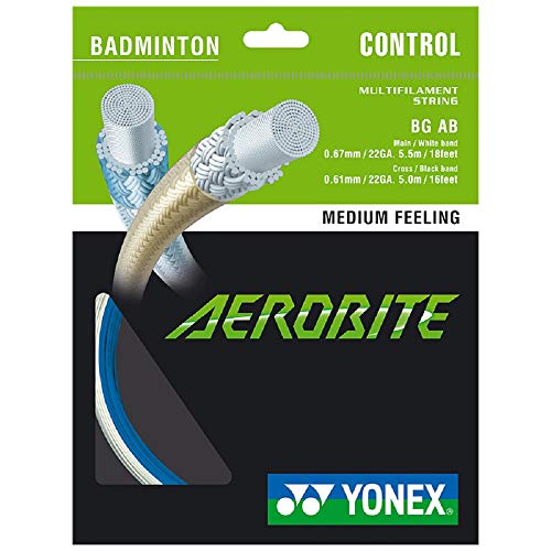 Badmintonsaite Yonex Aerobite White/Blue von YONEX