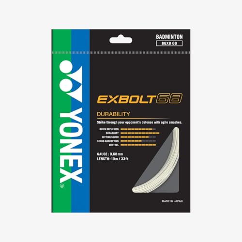 YONEX Exbolt 68 Badmintonsaite (weiß) von YONEX