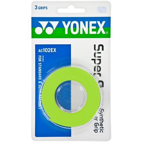 YONEX Griffband Super GRAP 3 Pack – Tennis, Badminton, Squash – Wahl der Farben, grün von YONEX