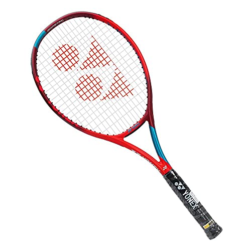 YONEX New Vcore 100 Tango Red unbesaitet 300g Tennisschläger Rot - Blau Griffstärke 4 von YONEX