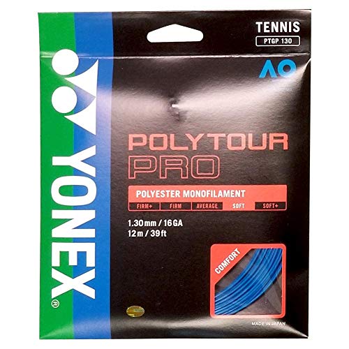 YONEX Poly Tour Pro Tennissaiten-Set (17 g, blau) von YONEX