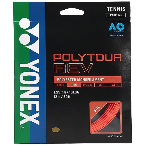 YONEX Poly Tour REV Einzelset 12 m, Farbe:Orange, Durchmesser:1.25 von YONEX