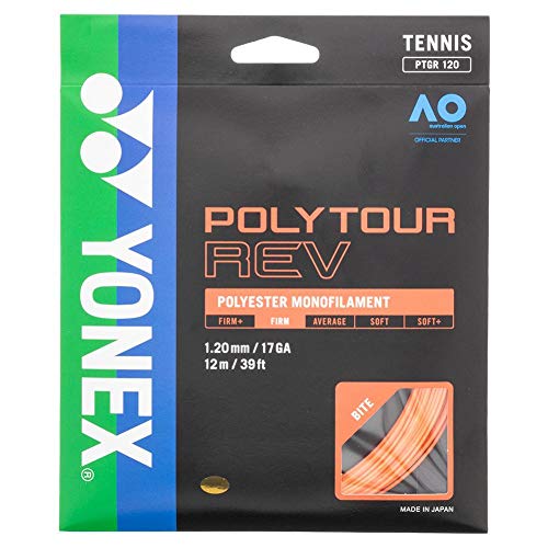 YONEX Poly Tour REV Einzelset 12 m, Farbe:Orange, Durchmesser:1.30 von YONEX