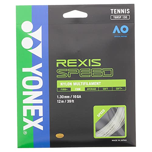 YONEX Rexis Speed 125/16L Tennissaite (weiß) (12 m) von YONEX