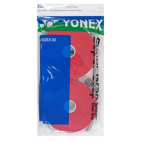YONEX Unisex-Erwachsene Super GRAP 30 Stück rot von YONEX