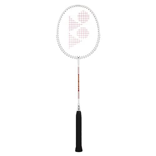 YONEX GR 303i Badmintonschläger aus Aluminium besaitet mit vollständiger Schlägerhülle (weiß) | für Anfänger | 83 Gramm | hohe Haltbarkeit von YONEX