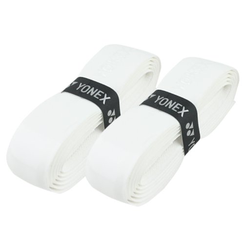 Yonex – Griffband für Badmintonschläger, Tennis oder Squash (synthetisches Material), 2 x Weiß von YONEX
