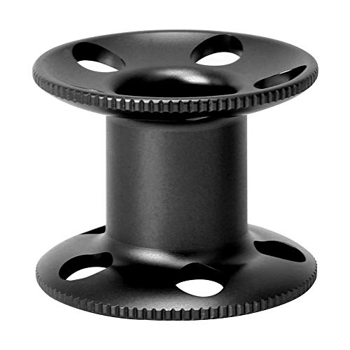 YONGZURA Aluminum Alloy Diving Finger Spool Reel | Saltwater - Tolerant Guideline for Freediving/Snorkeling | Lightweight Underwater Gear with 3 Color Options (Black) von YONGZURA