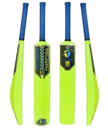 Kunststoff-Cricketschläger in voller Größe, für alle Altersgruppen, Kunststoff-Cricketschläger für Tennis- und Windbälle, PVC/Kunststoff Cricketschläger (Grün) von YOOGI